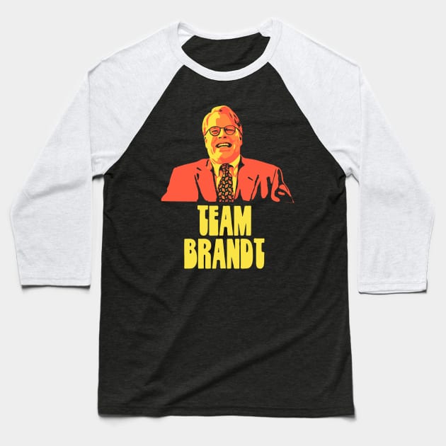 Team Brandt Big Lebowski Baseball T-Shirt by GIANTSTEPDESIGN